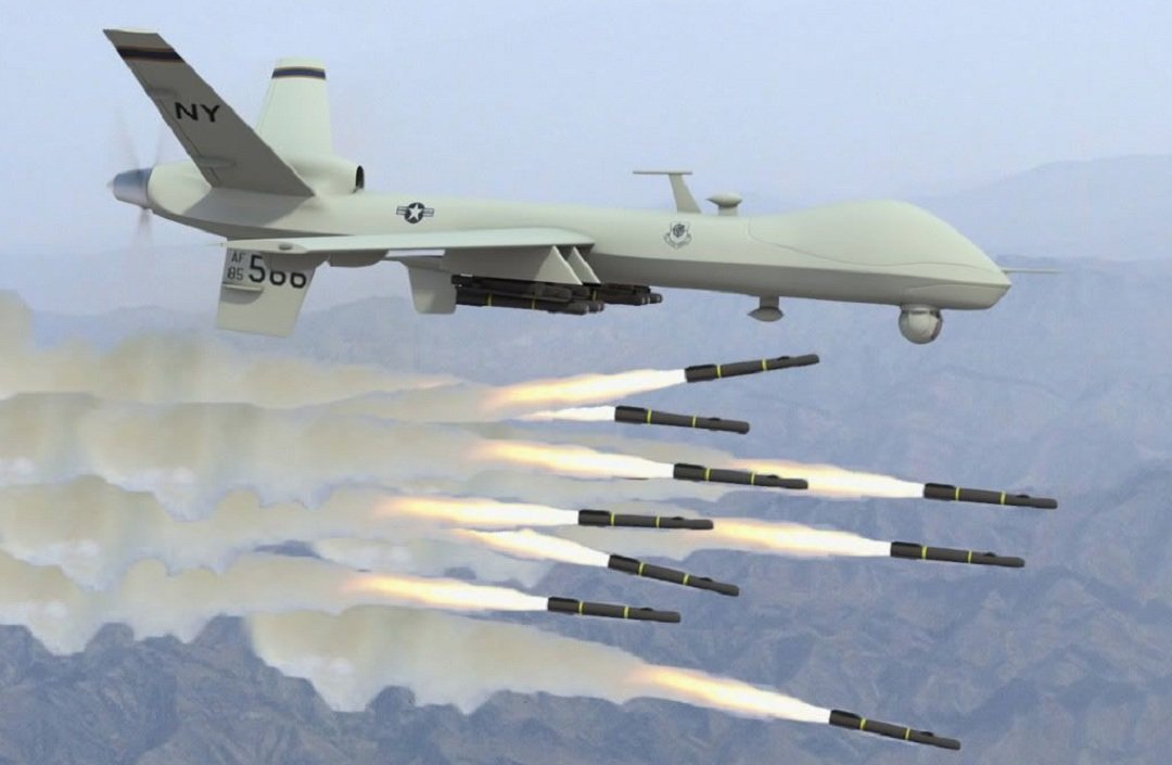 MQ-9 Reaper drone in action