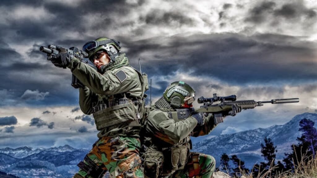 The Image Shows Fully Equipped Infantry Soldiers as Future Warriors as a system