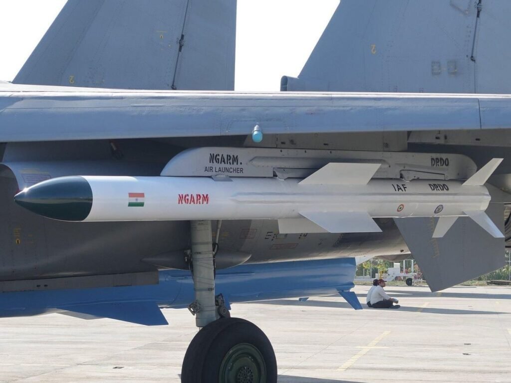 Rudram-1 on a fighter jet