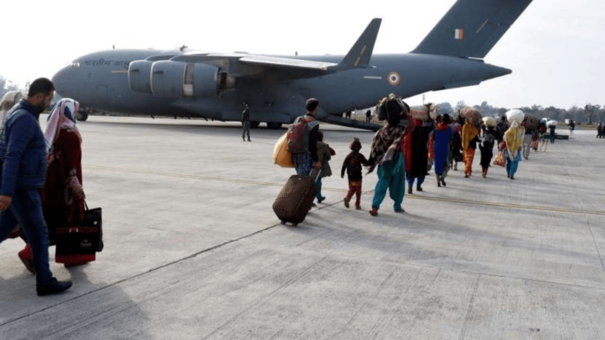 Rescue mission indian air force has rescued scientists from the middle east