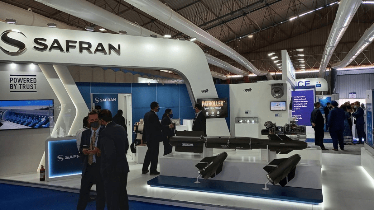 Hammer AASM On Prominent Display At The SAFRAN's Stand At Aero India