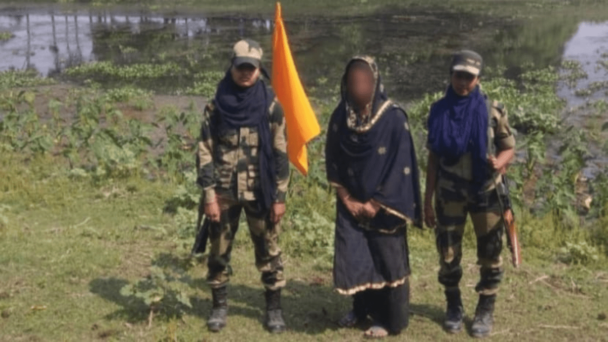 BSF Apprehended A Bangladeshi Women While Illegally Crossing Border