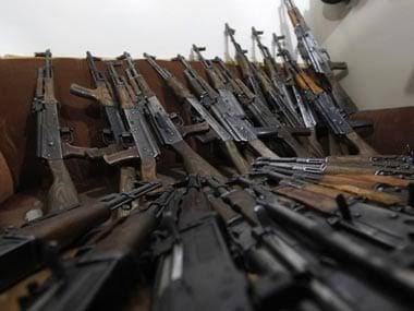 Illegal weapons supply to naxals