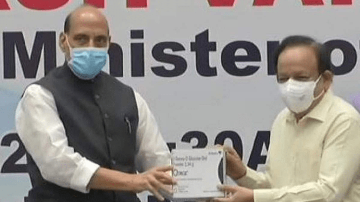 Rajnath Singh, Harsh Vardhan Release First Batch Of Anti-Covid Drug 2-DG