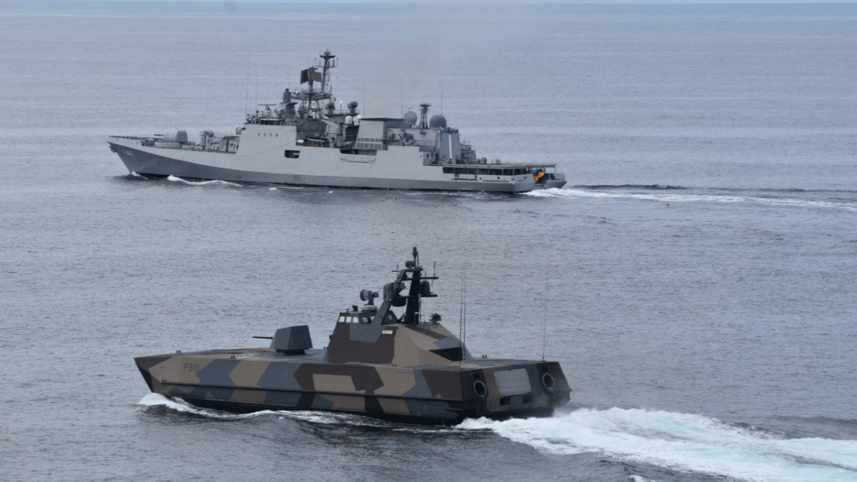 INS Tabar At Bergen, Norway For A Maritime Partnership Exercise
