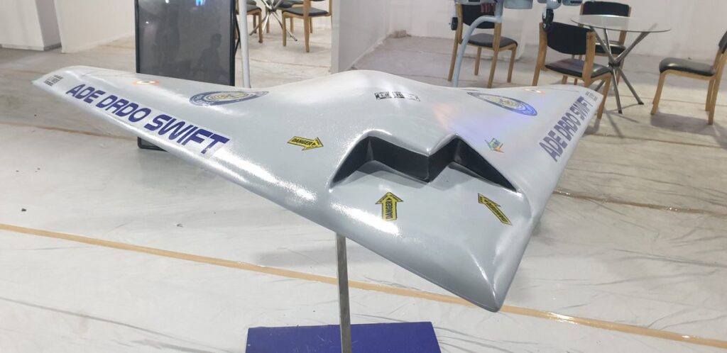 SWIFT model at Aero India 2021 AURA UCAV
