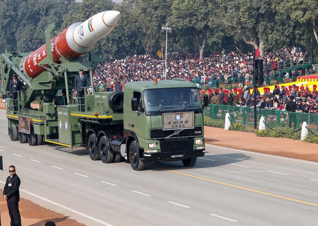 ASAT being displayed during the Republic Day Parade, 2020. Mission Shakti. Indian Ballistic Missile Defence Program.